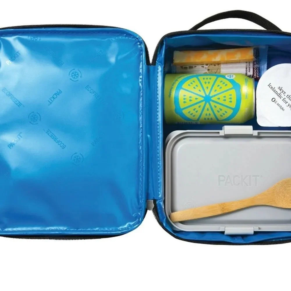Freezable Kid's Lunch Box - pink color EcoFreeze technology, back to school